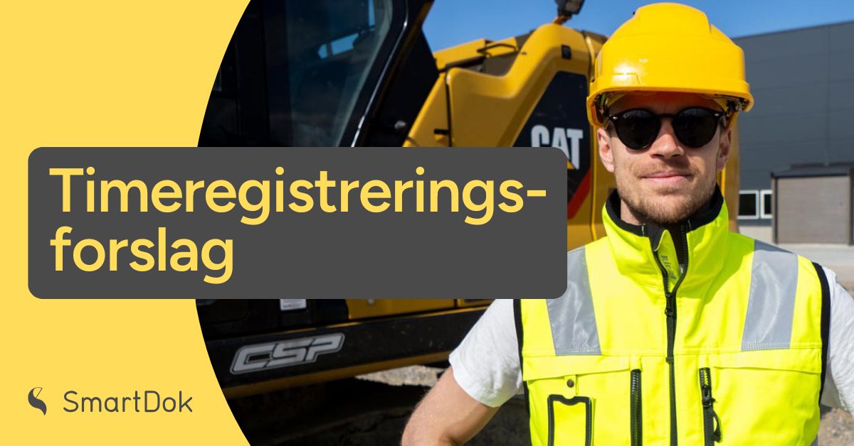 Timeregistreringsforslag i SmartDok