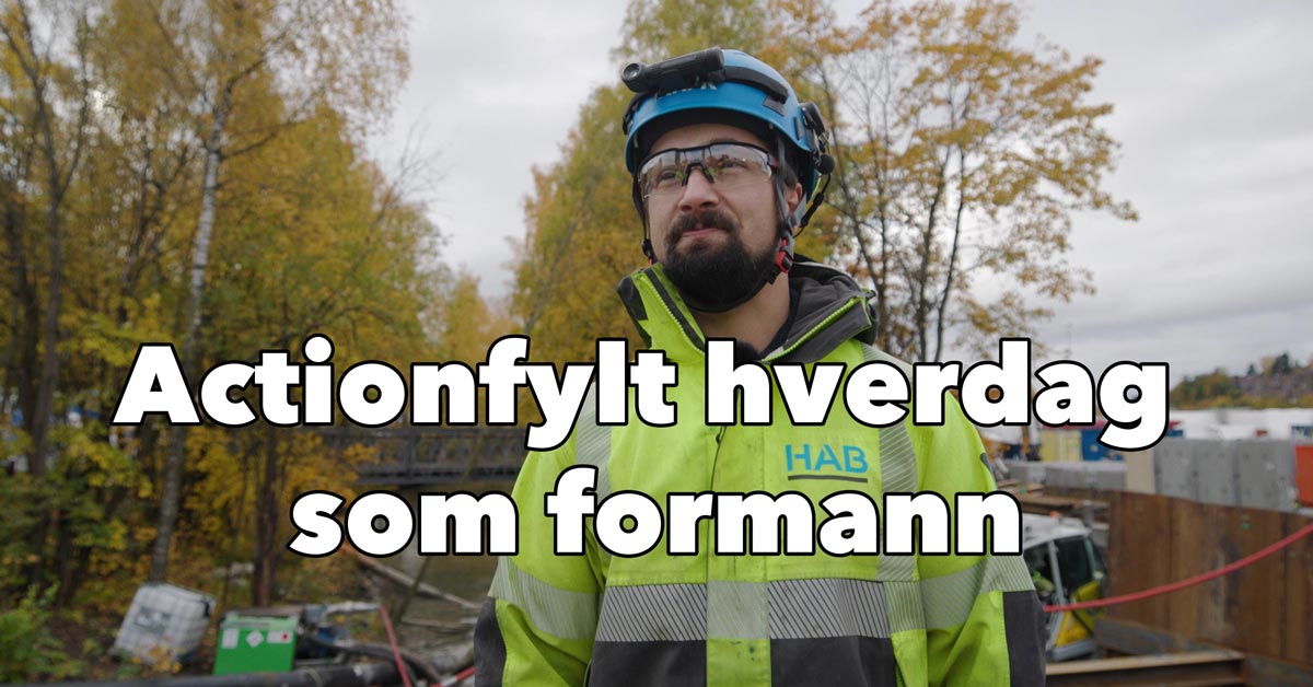 Ruben Ekre: Actionfylt hverdag som formann i grunnarbeid