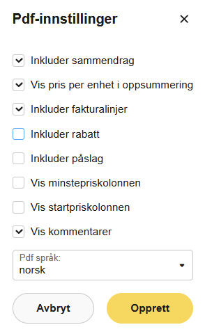 Denne oppgraderingen inkluderer en betydelig forbedring av oversiktssiden for fakturaer