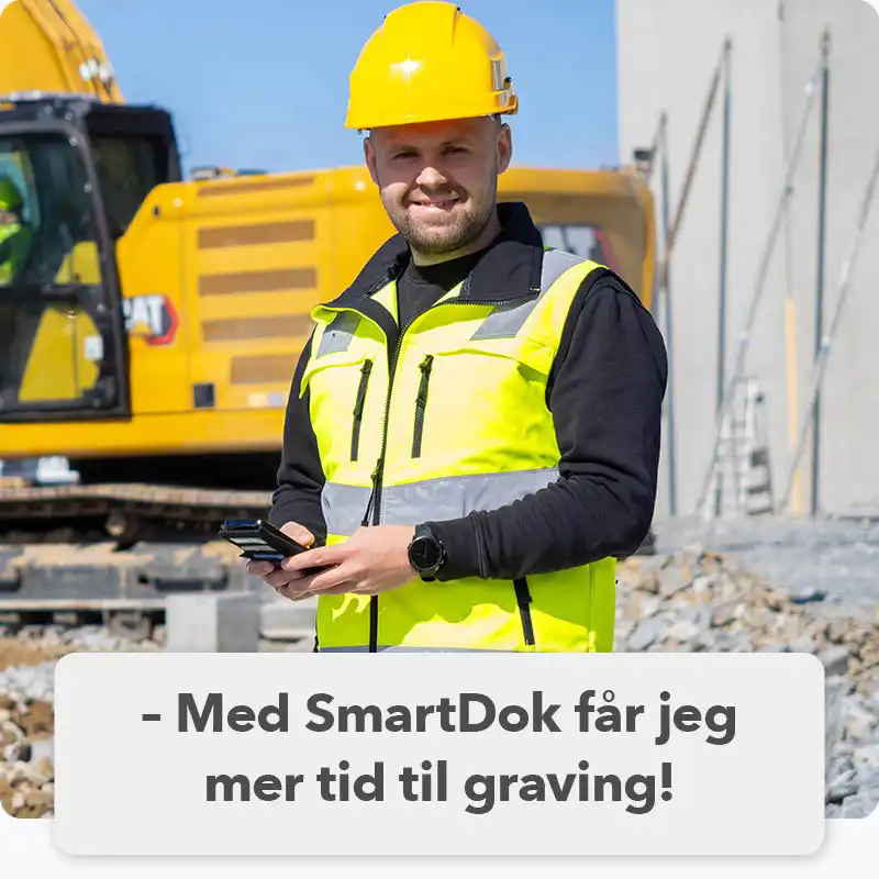Med SmartDok får mannskapene mer tid til graving