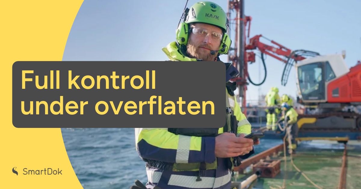 De fleste i anleggsbransjen kjenner på kravene om dokumentasjon, men for noen er det selve grunnlaget for hele virksomheten. Sjøentreprenøren er et slikt selskap.