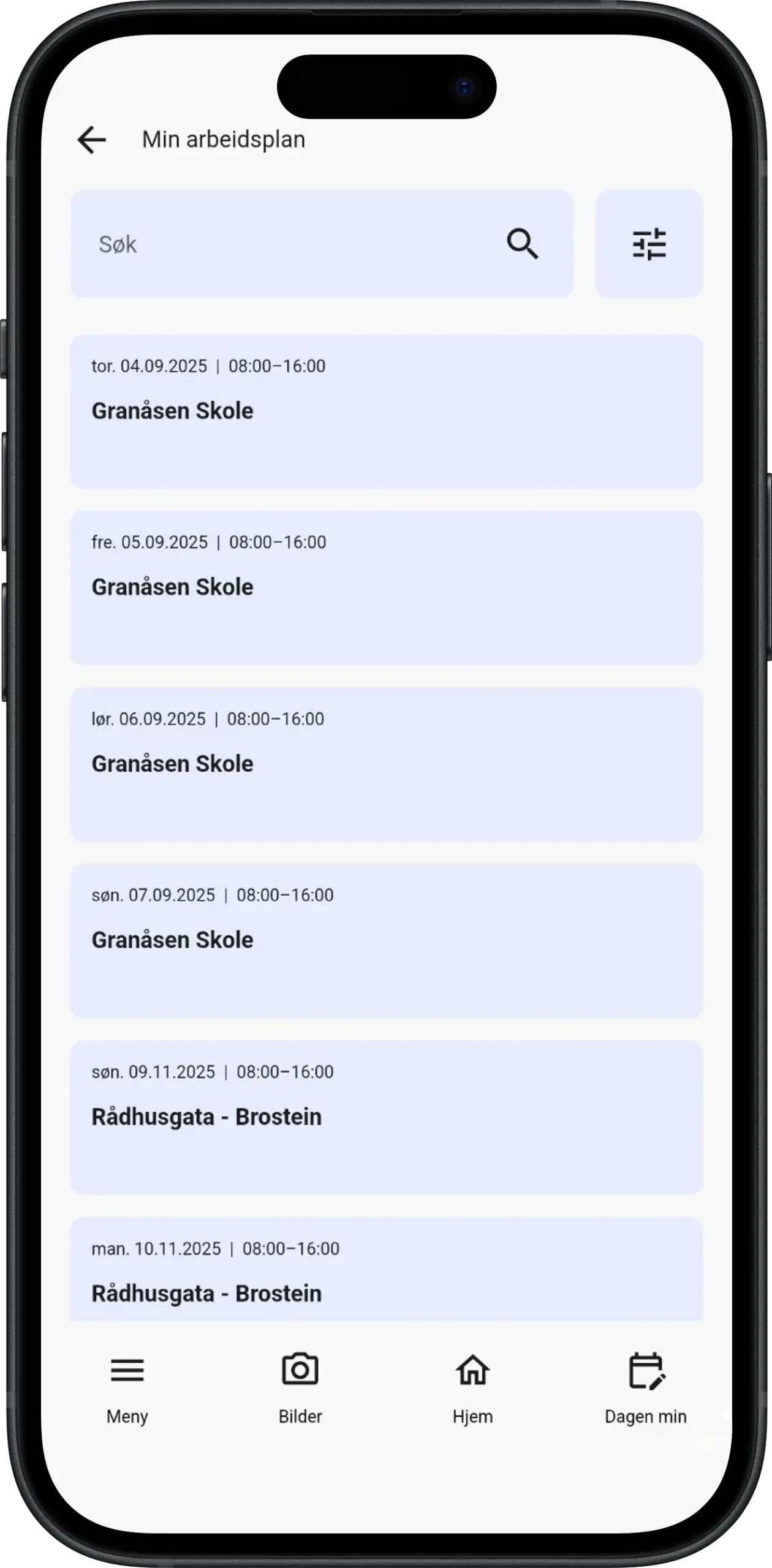 SmartDok arbeidsplan