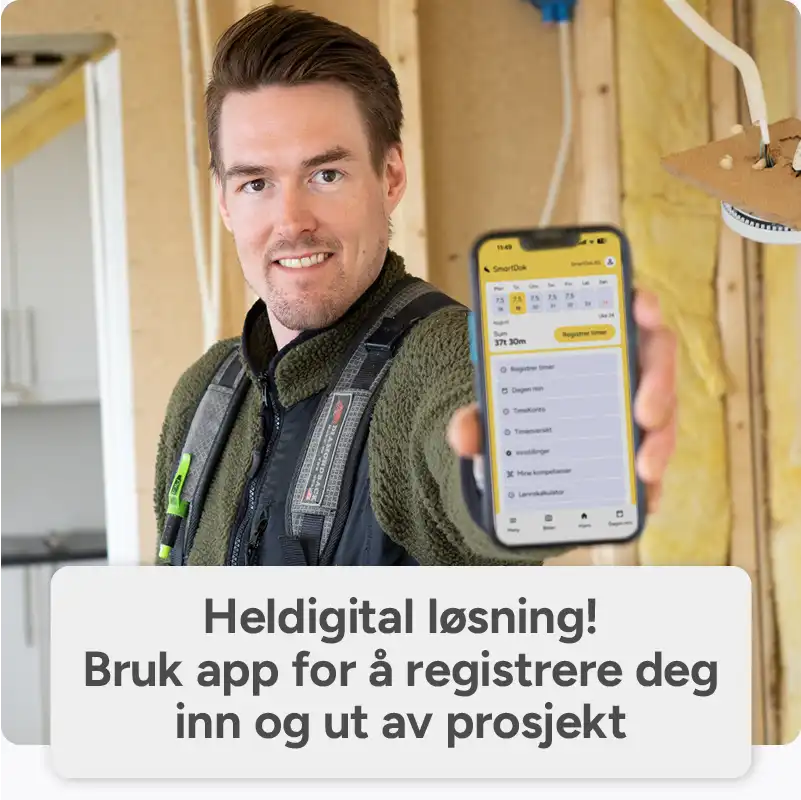 Elektronisk mannskapsliste med Geofence