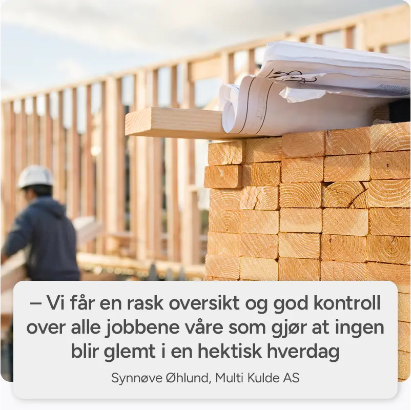 En fleksibel og brukervennlig ordremodul som er optimalisert for kortere oppdrag og servicejobber.