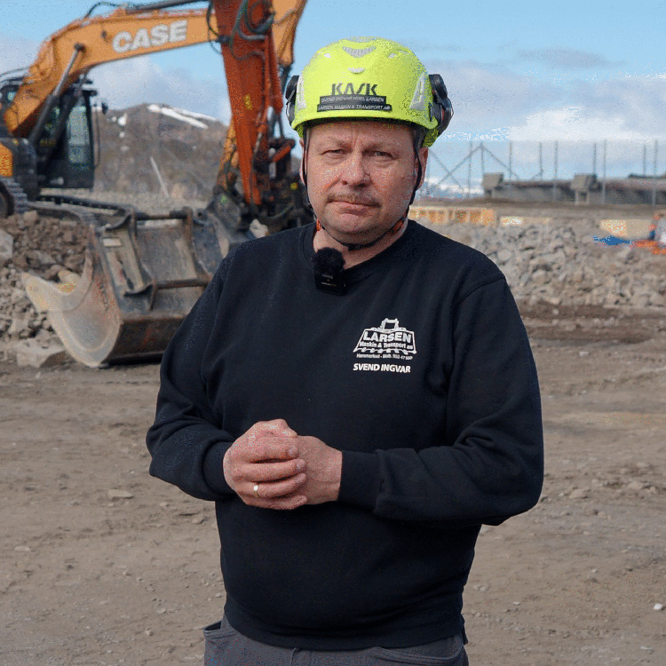 Svend Ingvar Hoel Larsen i Larsen Maskin & Transport