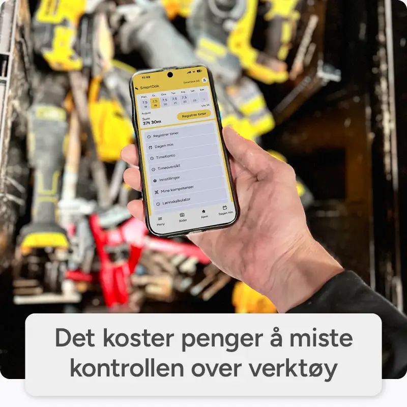 Ha kontroll på verktøy og utstyr
