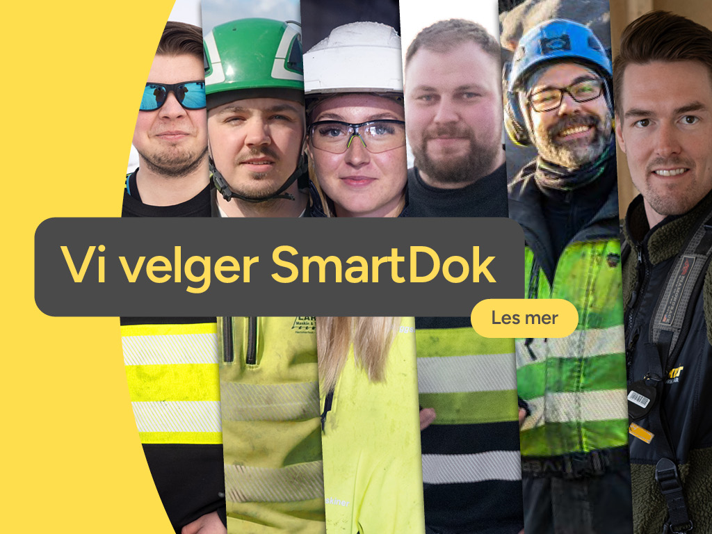 Seks proffer om hvorfor de velger SmartDok i felt