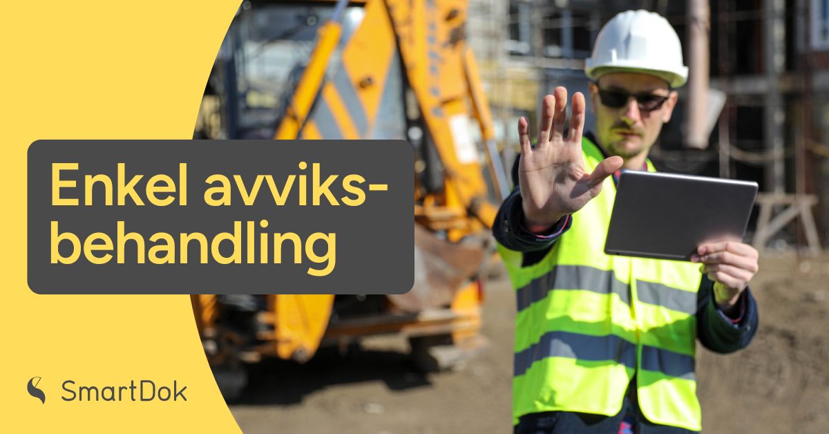 Du kjenner følelsen: Du står ute på anlegget, oppdager noe som ikke stemmer, men så ringer telefonen, og vips – så er det avviket glemt helt til det blir et problem. Med SmartDok i lomma sørger du for at ingenting faller mellom sprekkene.