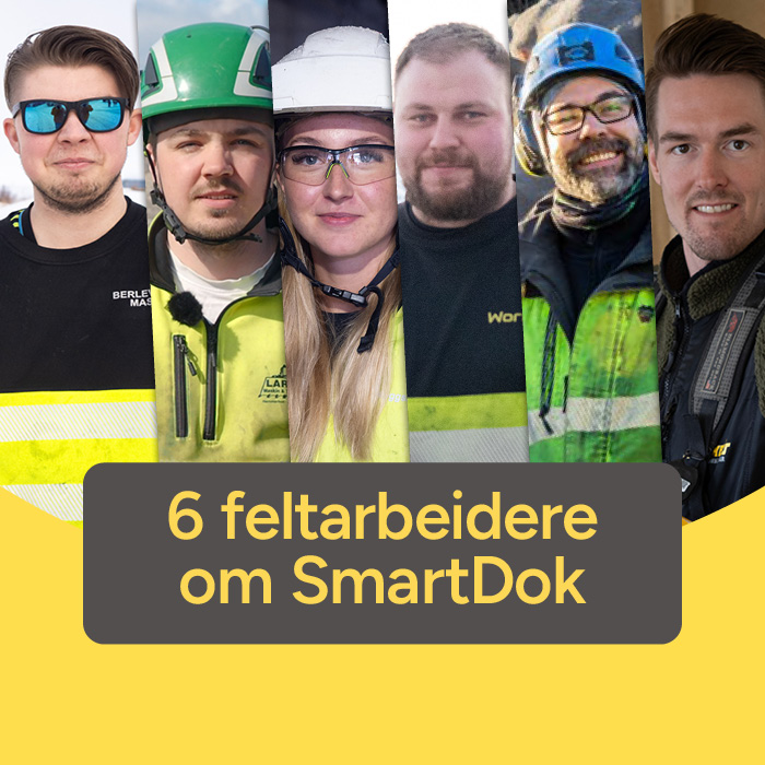 feltarbeidere_1-1 Verktøykassa i lomma: Seks proffer om hvorfor de velger SmartDok i felt