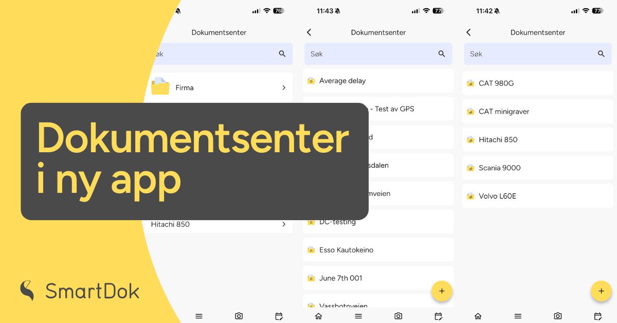 Alt i én app – Dokumentsenteret på plass i den nye appen