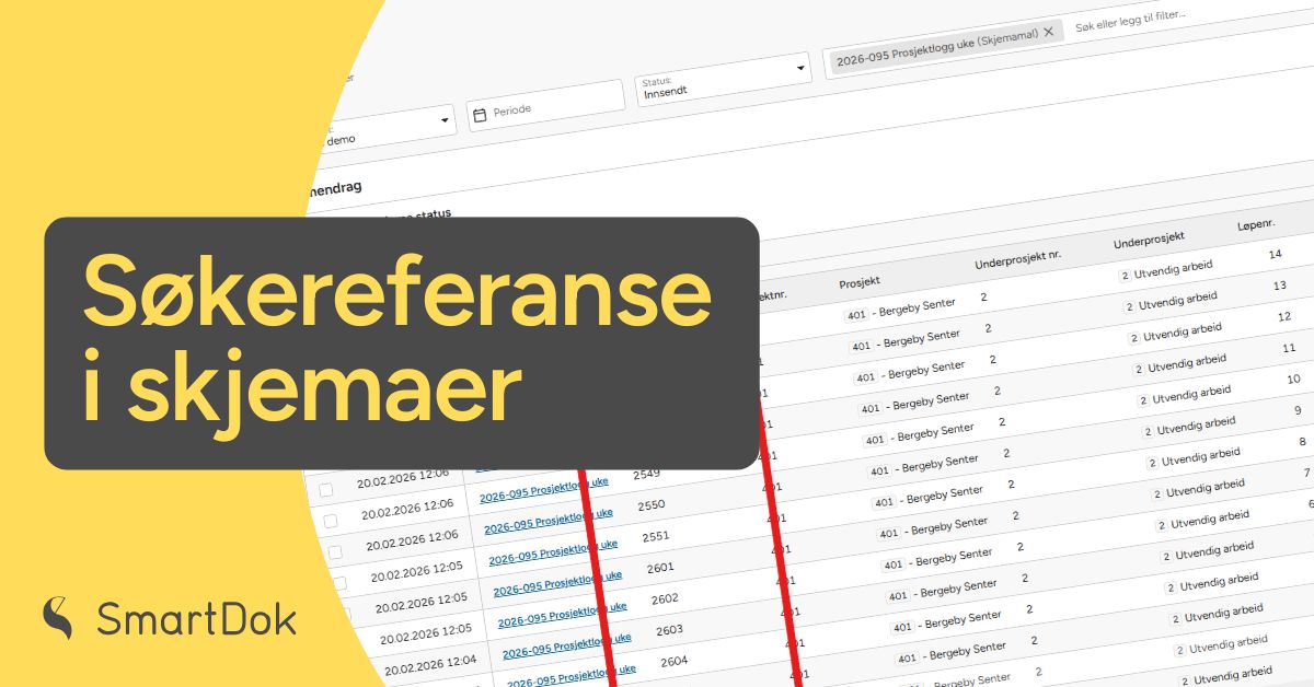Liten knapp, stor effekt: Søkereferanse i innsendte skjemaer