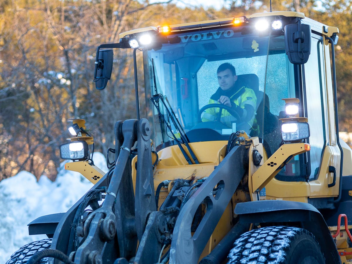 Tor Even i brøytebilen