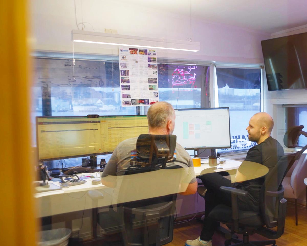 Kenneth på besøk hos Zahl Transport