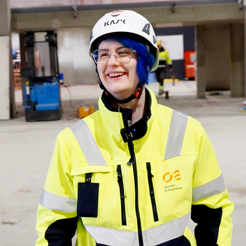 Camilla på Øksnes entreprenør