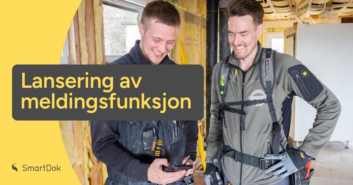 Meldingsfunksjon for RUH og kvalitetsavvik i SmartDok