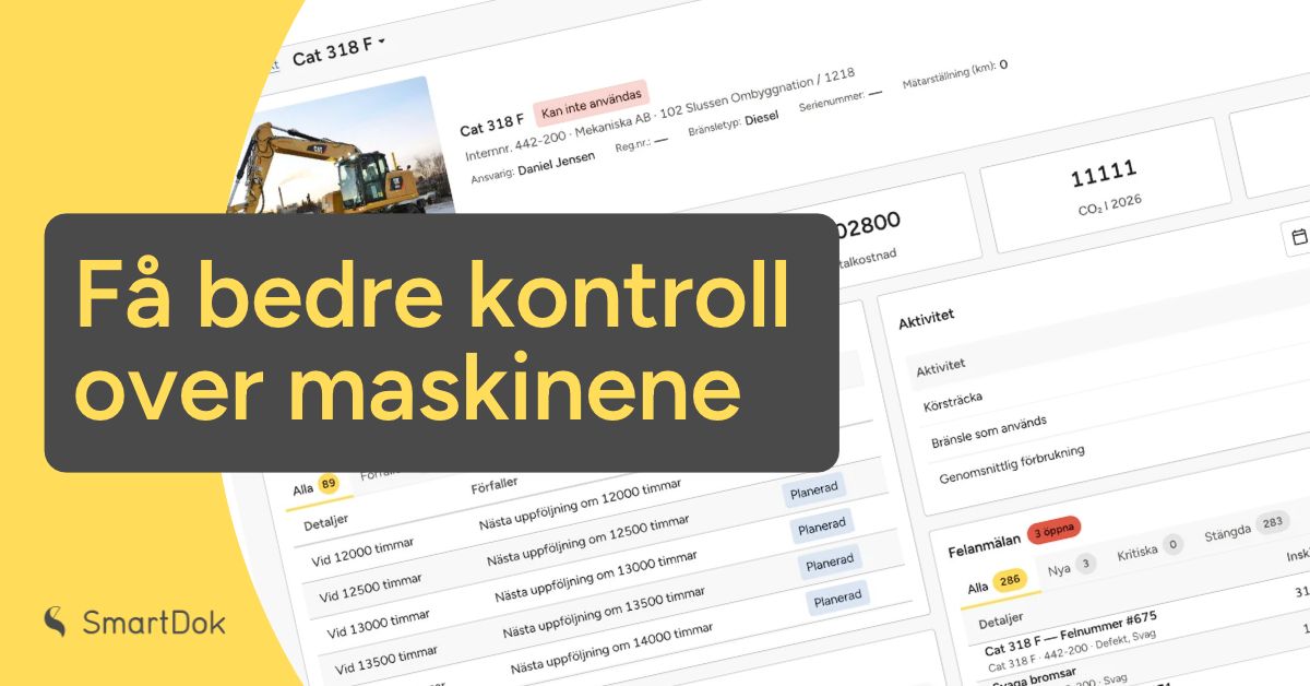 Maskiner og oversikt