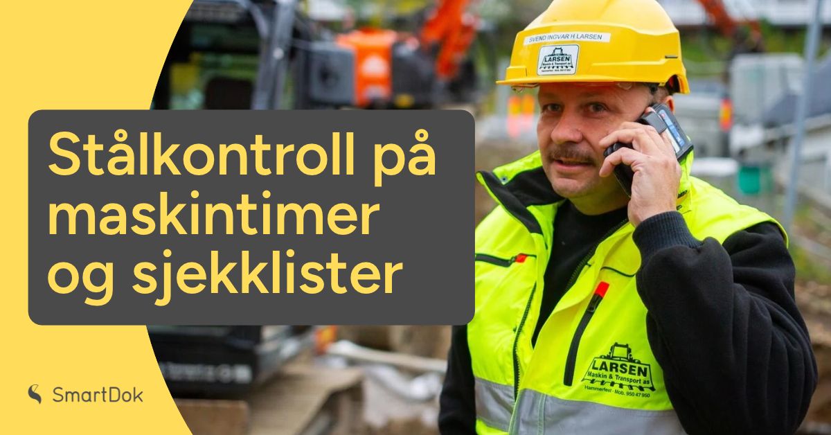 Funksjonen Maskintime og skjemakontroll i SmartDok